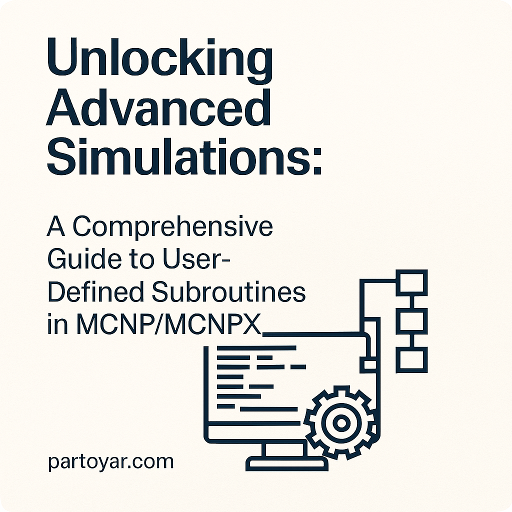 Unlocking Advanced Simulations: A Comprehensive Guide to User-Defined Subroutines in MCNP/MCNPX